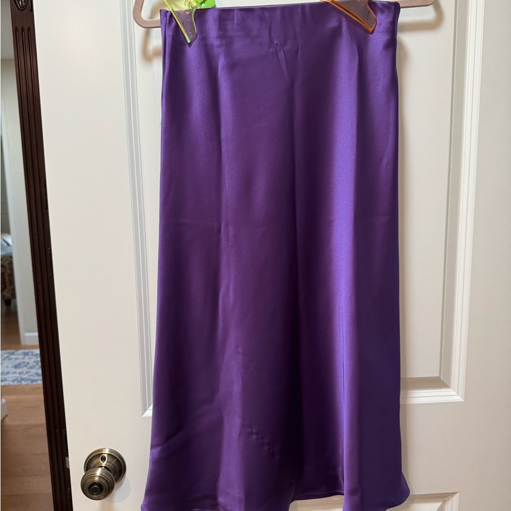 Renee C. Purple Midi Skirt
